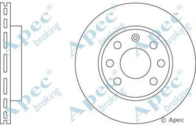 APEC BRAKING dsk221 -  Тормозной диск